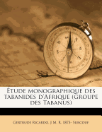 �tude monographique des tabanides d'Afrique (groupe des Tabanus)