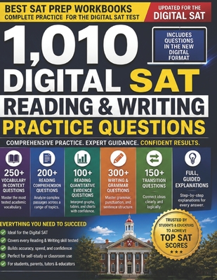 1,010 Digital SAT Reading & Writing Practice Questions - Prep, Simpson, and Simpson, Paul G