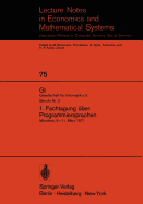 1. Fachtagung Uber Programmiersprachen: Munchen, 9.-11. Marz 1971
