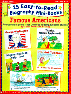 15 Easy-To-Read Biography Mini-Books: Famous Americans