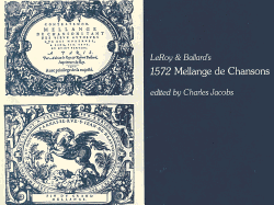 1572 Mellange de Chansons: By Leroy and Ballard