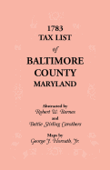 1783 Tax List of Baltimore County