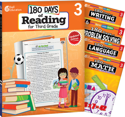180 Days(tm) Reading, Math, Problem Solving, Writing, & Language for Grade 3: 5-Book Set: Practice, Assess, Diagnose - Multiple Authors