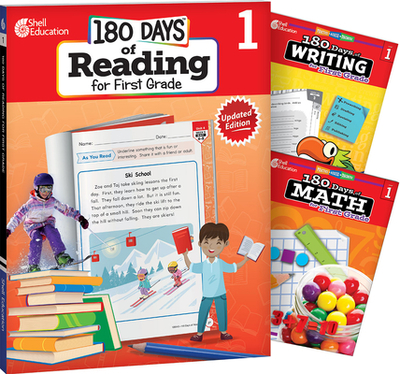 180 Days(tm) Reading, Writing and Math for Grade 1: 3-Book Set: Practice, Assess, Diagnose - Multiple Authors, and Smith, Jodene Lynn, and Barchers, Suzanne I