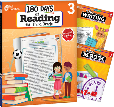 180 Days(tm) Reading, Writing and Math for Grade 3: 3-Book Set: Practice, Assess, Diagnose - Multiple Authors, and Sturgeon, Kristi, and Smith, Jodene Lynn