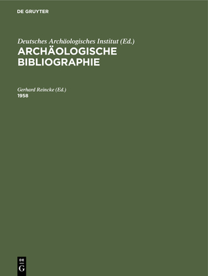 1958 - Reincke, Gerhard (Editor)