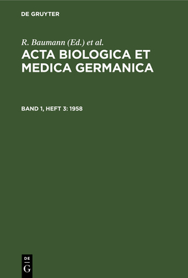 1958 - Baumann, R (Editor), and Dutz, H (Editor), and Graffi, A (Editor)