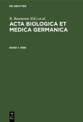 1958 - Baumann, R (Editor), and Dutz, H (Editor), and Graffi, A (Editor)