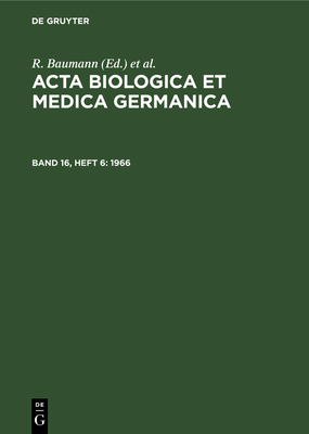 1966 - Baumann, R (Editor), and Dutz, H (Editor), and Graffi, A (Editor)