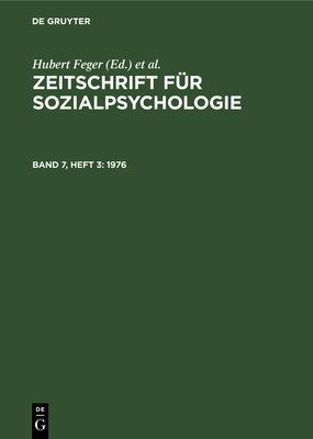 1976 - Feger, Hubert (Editor), and Graumann, C F (Editor), and Holzkamp, Klaus (Editor)
