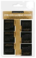 2018-2019 Black & Gold Monthly Calendar Stickers
