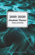 2019-2020 Academic Planner Weekly and Monthly Mystical Water Fractal