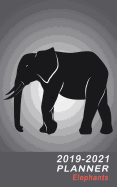 2019-2021 Planner Elephants: Small Weekly 3-Year Organizer Notebook - Silhouette Elephant 2