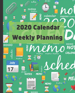 2020 Calendar: Weekly planning