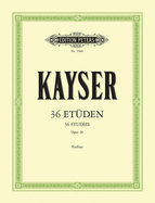 36 Studies Op. 20 for Violin: Edition by Hans Sitt