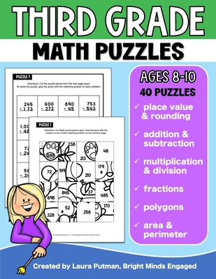 3rd Grade Math Puzzles - Putman, Laura