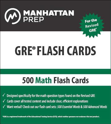 500 GRE Math Flash Cards - Manhattan Prep, -