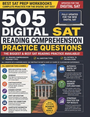 505 Digital SAT Reading Comprehension Practice Questions - Prep, Simpson, and Simpson, Paul G