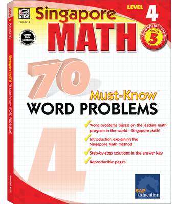 70 Must-Know Word Problems, Grade 5: Volume 3 - Singapore Asian Publishers (Compiled by), and Carson Dellosa Education (Compiled by)