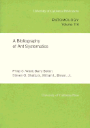 A Bibliography of Ant Systematics: Volume 116
