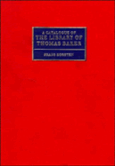 A Catalogue of the Library of Thomas Baker