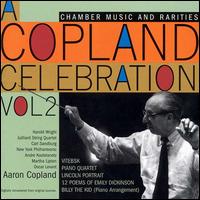 A Copland Celebration Vol. 2 - Aaron Copland (piano); Carl Sandburg; Elaine Shaffer (flute); Harold Wright (clarinet); Juilliard String Quartet; Juilliard String Quartet; Martha Lipton (mezzo-soprano); Oscar Levant (piano); William Warfield (baritone); New York Philharmonic