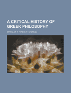 A Critical History of Greek Philosophy