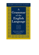 A Grammar of the English Language