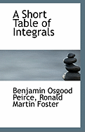A Short Table of Integrals