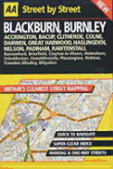 AA Street by Street: Blackburn, Burnley
