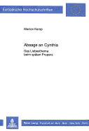 Absage an Cynthia: Das Liebesthema Beim Spaeten Properz