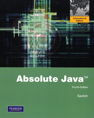 Absolute Java: International Edition - Savitch, Walter