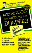 Access 2000 for Windows for Dummies Quick Reference
