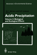 Acidic Precipitation: Biological and Ecological Effects