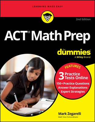 ACT Math Prep for Dummies: Book + 3 Practice Tests Online - Zegarelli, Mark