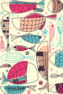 Address Book: For Contacts, Addresses, Phone Numbers, Email, Note, Alphabetical Index with Fish Pattern Hand Drawn Doodle