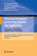 Advanced Intelligent Computing Theories and Applications: With Aspects of Contemporary Intelligent Computing Techniques