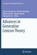Advances in Generative Lexicon Theory
