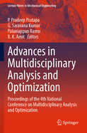 Advances in Multidisciplinary Analysis and Optimization: Proceedings of the 4th National Conference on Multidisciplinary Analysis and Optimization