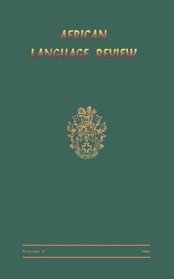 African Language Review - Dalby, David (Editor)