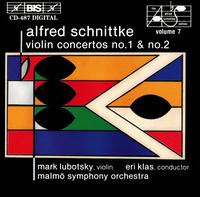 Alfred Schnittke: Violin Concertos 1 & 2 - Jan Johansson (double bass); Mark Lubotsky (violin); Malm� Symphony Orchestra; Eri Klas (conductor)