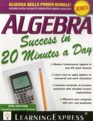 Algebra Success in 20 Minutes a Day - Learningexpress