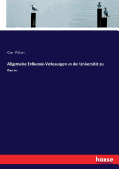 Allgemeine Erdkunde-Vorlesungen an der Universit?t zu Berlin