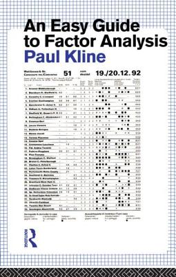 An Easy Guide to Factor Analysis - Kline, Paul