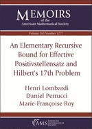 An Elementary Recursive Bound for Effective Positivstellensatz and Hilbert's 17th Problem
