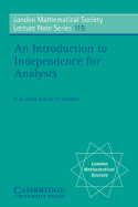 An Introduction to Independence for Analysts - Dales, H. G., and Woodin, W. H.
