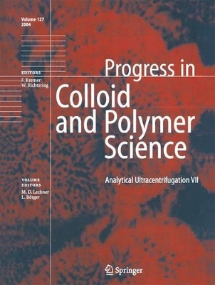 Analytical Ultracentrifugation VII - Lechner, Manfred Dieter (Editor), and Borger, Lars (Editor)