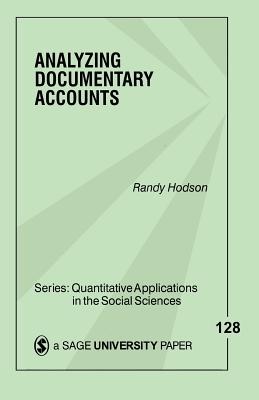 Analyzing Documentary Accounts - Hodson, Randy Dale