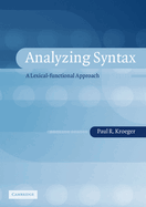 Analyzing Syntax: A Lexical-Functional Approach