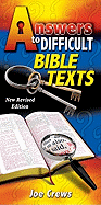 Answers to Difficult Bible Texts